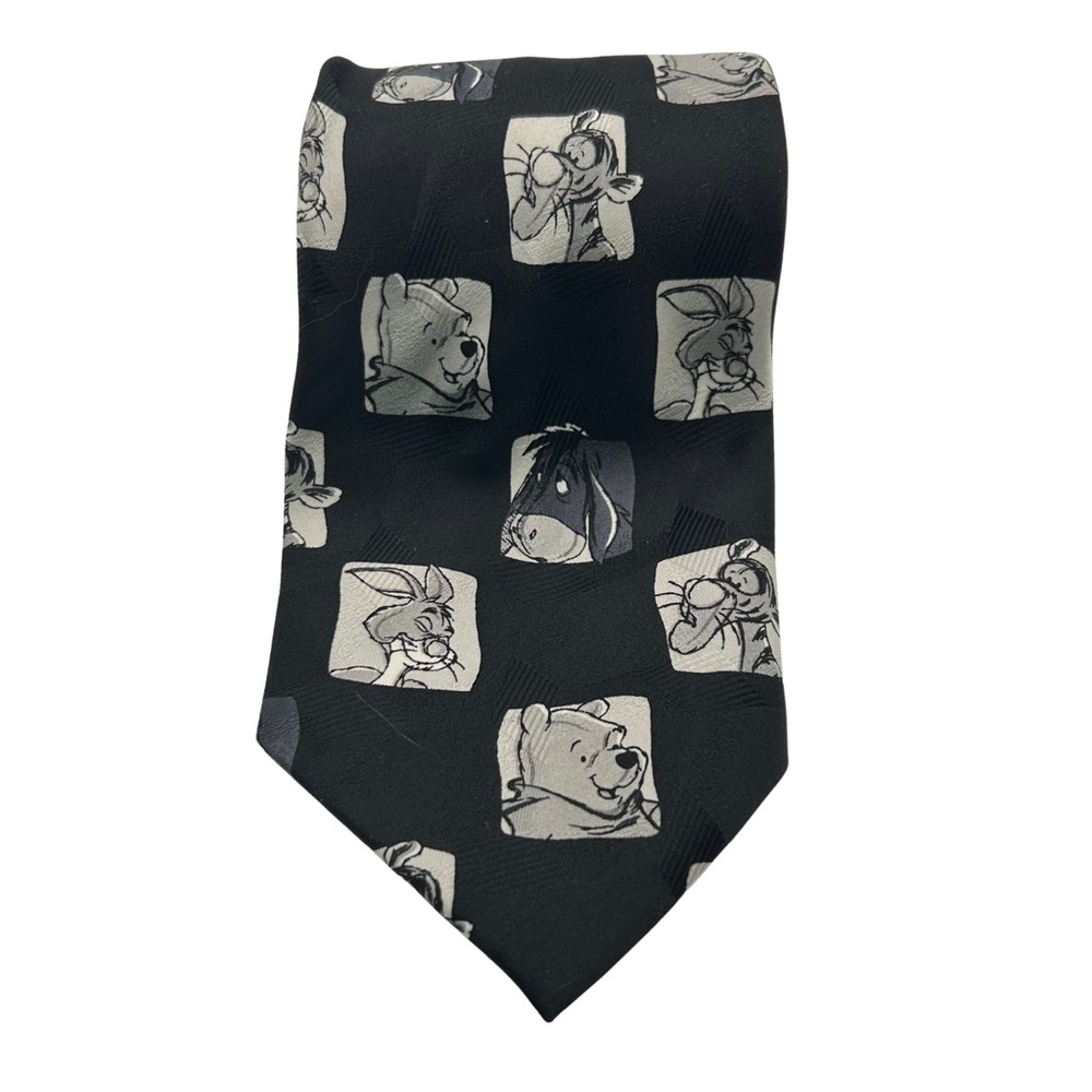 Vintage Disney Tie Winnie The Pooh Novelty 90s Character Cartoon Retro Graphic